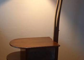 Lampa z barkiemz Fabryki Mebli Wilhelma Krechloka - NRD, lata 50 ub.wieku Lampa z barkiemz Fabryki Mebli Wilhelma Krechloka - NRD, lata 50 ub.wieku