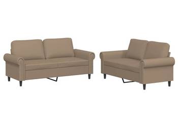 vidaXL 2-osobowa sofa z poduszkami(SKU:3202154)