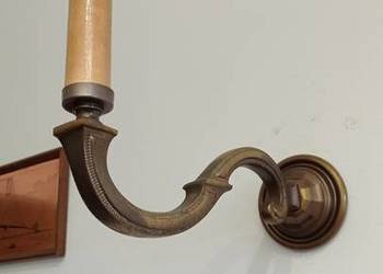 Stare mosiężne kinkiety