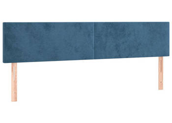 Zagłówki do łóżka 2 szt ciemnoniebieski 80x5x78/88cm aksamit WM-345822