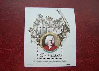 Polska 1985 MNH J.S. Bach NADRUK
