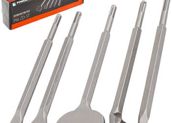 zestaw dłut sds+ 5szt, płaskie 250mm PM-ZD-5T