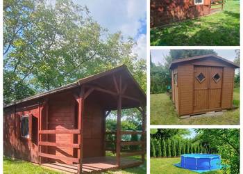 Urokliwy ogródek działkowy 584 m² z domkiem, basenem i nasadzeniami