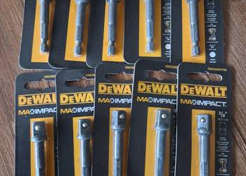 10 szt. nowych przejściówek dewalt 1/4" na 3/8"