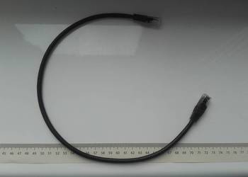 Kabel LAN RJ45, 50cm, czarny, patch cord 6 UTP 4, używany