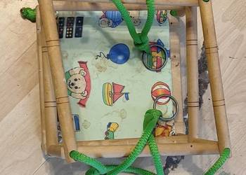 Huśtawka drewniana dla dzieci