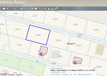 Działka 1000 m² w Raszynie