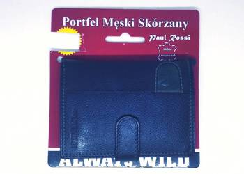 Portfel Męski Nowy Skóra Czarny