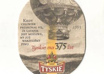 Tyskie - podstawka do piwa. Nr . 43.