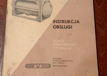 DTR  instrukcja obsługi sprężarka typ WAN-W