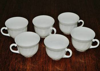 Filiżanki Arcopal France białe , 6 sztuk , Ø 87 x 67 mm , bez spodków