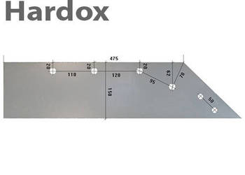 Lemiesz 300hektarów HARDOX KV09/P części do pługa SUKOV