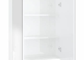 Szafka łazienkowa z lustrem 60x15x75 cm MDF biel z połyskiem WM-331525