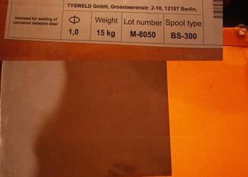 NOWY drut spawalniczy INOX 308LSi 1.0 mm – 2×15 kg