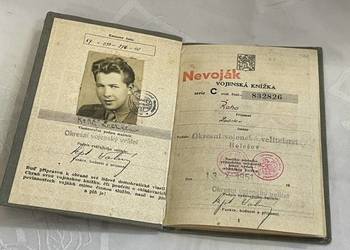 Czechosłowacka Książeczka Wojskowa 1951 ČSR VOJENSKÁ KNÍŽKA Holešov
