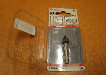 Frez prosty / ostry BOSCH, chwyt 6 mm HSS Ref. 2 608 628 139