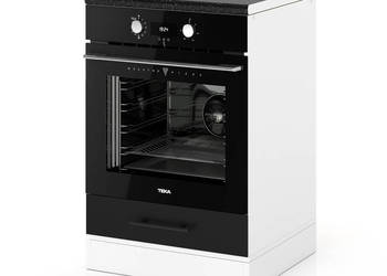 Szafka Kuchenna Stojąca Z Blatem Pod Piekarnik 60cm Spremium Czarny Mat
