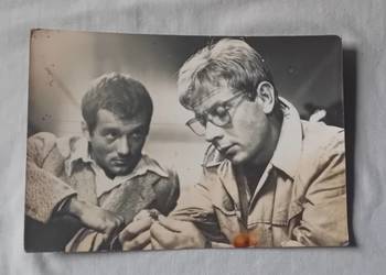 Pocztówka: Kadr z filmu Kolumbowie, K. Machowski, W. Kowalski. RUCH, 1971 r