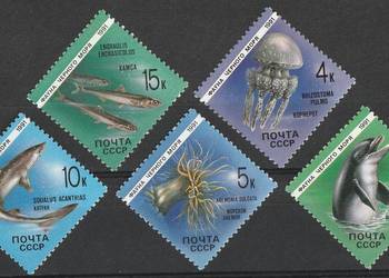 ZSRR / ROSJA - FAUNA MORZE CZARNE 1991 - CZYSTE ** ZSRR / ROSJA - FAUNA MORZE CZARNE 1991 - CZYSTE **