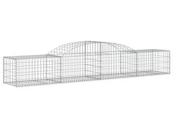 Kosze gabionowe 6 szt 300x50x40/60 cm galwanizowane żelazo WM-3146651