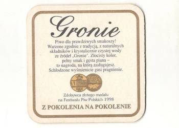 Tyskie - podstawka do piwa. Nr . 34.