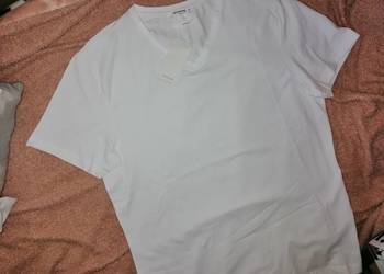 Biała bawełniana Koszulka Bluzka T-shirt Basic _  RESERVED _  nowa z metką