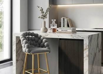 Hoker Tapicerowany Bubble Szary, Wysyłka 24H, Dostawa 0zł!