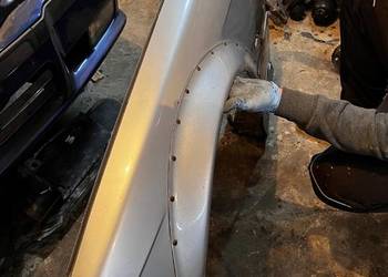 Poszerzone oryginalne błotniki przód BMW E36 Coupe Cabrio Arcticsilver