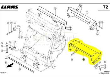 DNO BLACHA CLAAS JAGUAR 940 4958321
