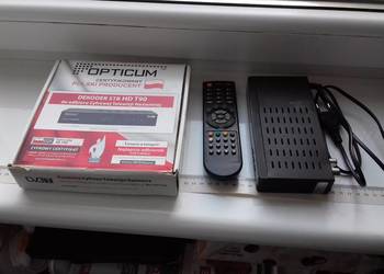 Opticum Dekoder STB HD T90, DVB-T, pilot, HDMI, TV Scart, USB, Gry, Aerial