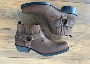 Buty Kowbojki model K-608. Skóra naturalna, POLSKI PRODUCENT
