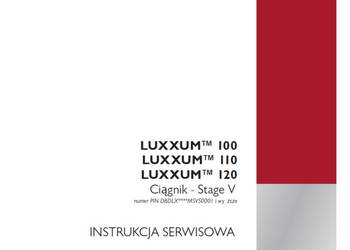 CASE LUXXUM 100, 110, 120 STAGE V 2022R instrukcja napraw po