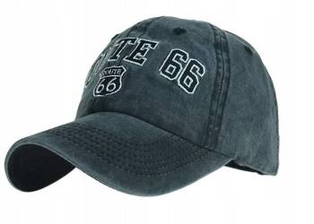 Czapka motocyklowa z daszkiem bejsbolówka Route 66