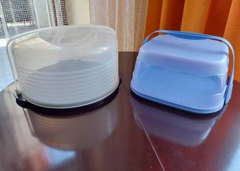 Tupperware, pojemnik na tort i pojemnik tzw jabłecznik.