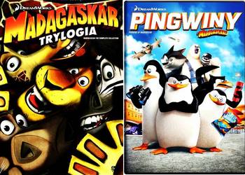 MADAGASKAR 1 + 2 + 3 + PINGWINY Z MADAGASKARU 4 DVD