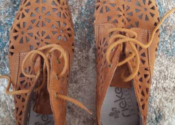Damskie buty Rieker, z naturalnej skóry, rozm 38