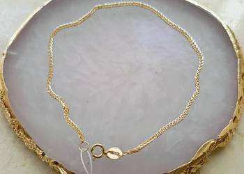 Złota Nowa bransoletka Lisi ogon dł.19cm.pr.585