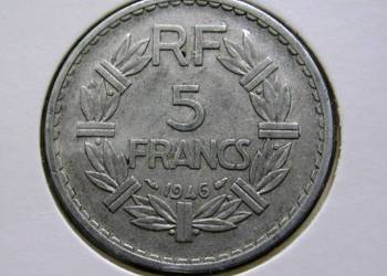 Francja 5 Franków 1946r - W Holderze