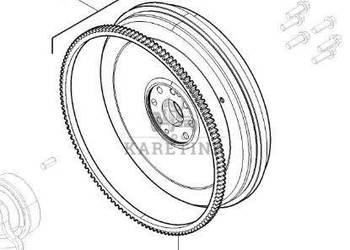 CLAAS Arion 610 660 Koło Zamachowe Silnika Wieniec Zębaty 0011615300 77000…