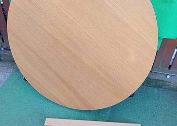 Duży okrągły rozkładany stół 115cm IKEA BJURSTA