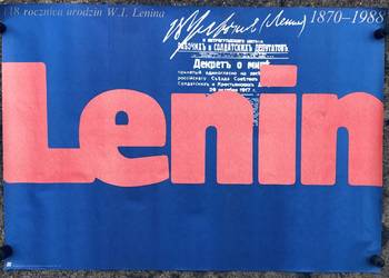 Plakat Lenin