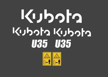 Naklejki KUBOTA U 20 25 10 27 17 35 55 I INNE Zamiennik