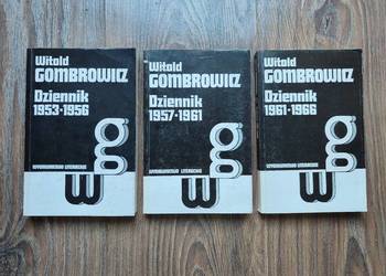 3 x książka Witold Gombrowicz - Dzienniki