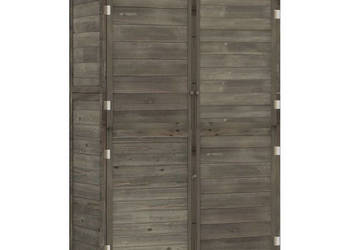 Szopa ogrodowa antracytowa 102x52x1745 cm drewno jodłowe WM-152192