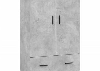 Wysoka szafka szarość betonu 695x31x115 cm WM-828256