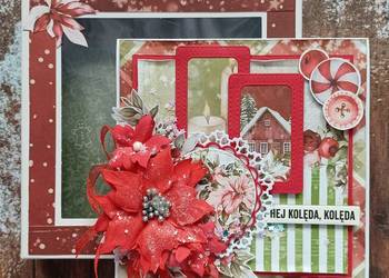 Święta, kartka świąteczna w pudełku, hand made Święta, kartka świąteczna w pudełku, hand made