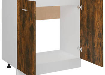 Szafka pod zlewozmywak przydymiony dąb 80x46x815 cm WM-815564