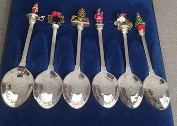 Łyżeczki posrebrzane Mary Christmas