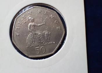 Stare monety 50 pens 1997 Wielka Brytania