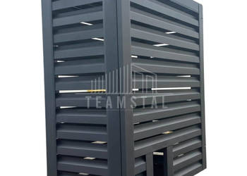 Osłona pompy ciepła 110x50x150 cm antracyt TS581